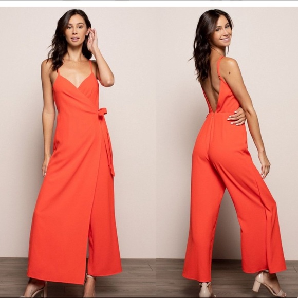 Show Me Your Mumu Red Jumpsuit - Picture 1 of 2